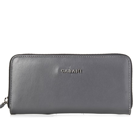 Women Gray Genuine Leather Wallet