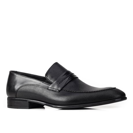 Cabani Non-Slip Rubber Sole Laser Detailed Classic Men's Shoes 5213-1