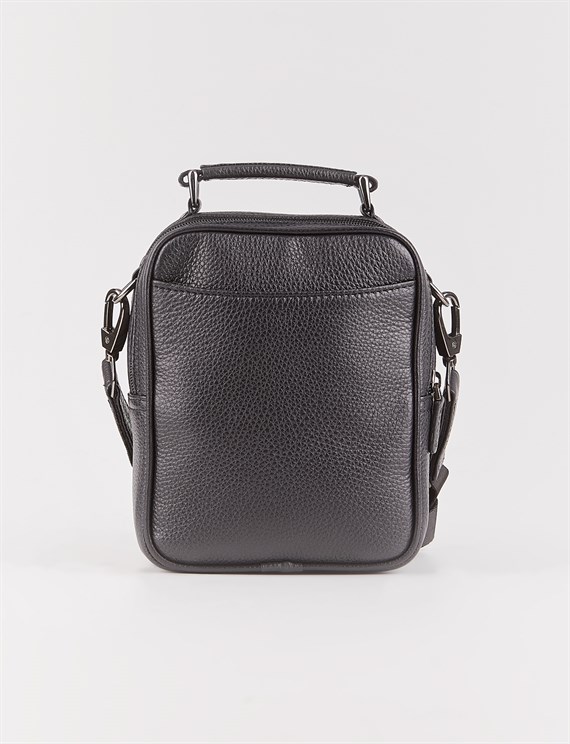Black Genuine Leather Hand Bag