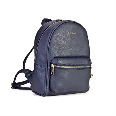 Women Navy Blue Backpack