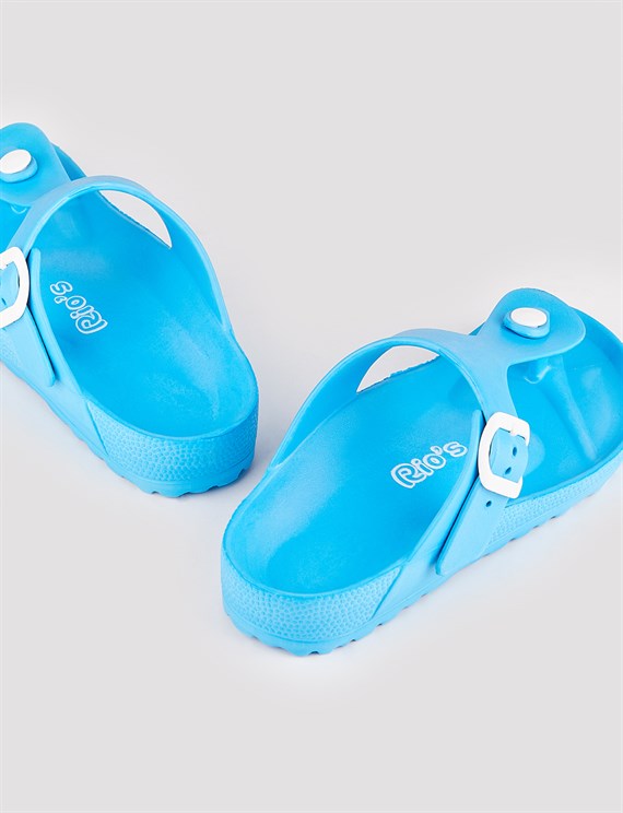 Women Turquoise Slippers